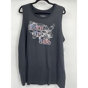Torrid Black “Born To Ride” Tank Top Sleeveless Motorcycle Shirt Size 2X - 18/20